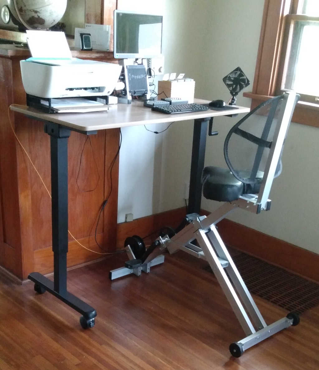 my PedalPC and standing desk in my home office
