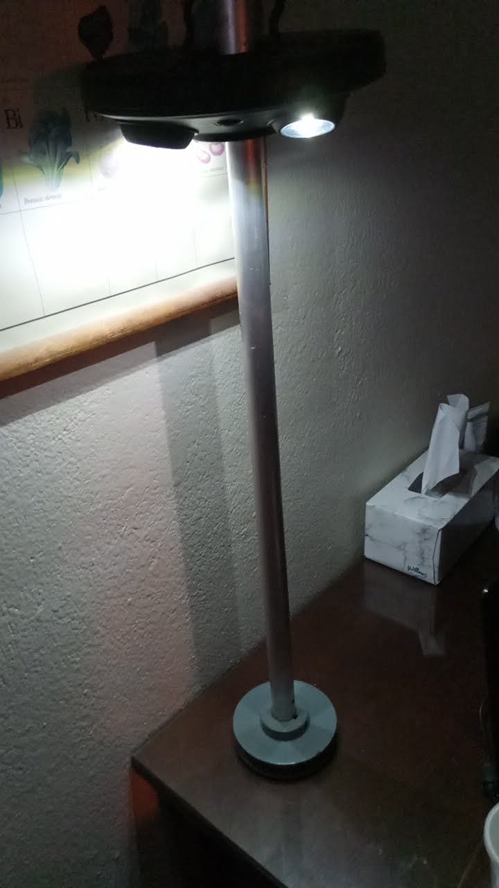 homemade table lamp